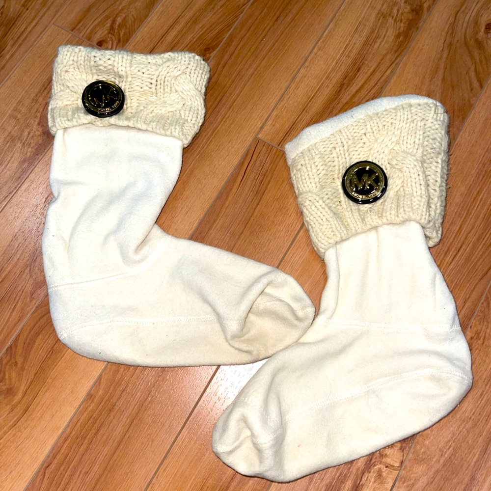 Michael Michael Kors Cable-Knit Cuff Boot Socks